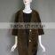 Modern new style womens clothes merino lamb sheep fur shearling coat