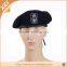 Leather bags, embroidered wool military beret
