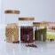  china round glass jar,borosilicate glass container,seal food storage glass jar