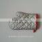 short black and red binding oven mitt glove
