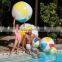 4 NEW LARGE 15" SMILE FACE INFLATABLE BEACH BALLS POOL BEACHBALL PARTY FAVORS