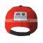 Sport hat with customized embroidery logo and woven patch