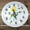 Ceramic plate wall clock decoration