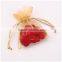 Printed round Drawstring organza bag,organza gift bag for weddings