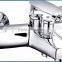 Classic lavatory single zinc handle brass body bathtub faucet MARTI wall mounted chrome plating bathtub mixer