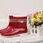 2015 Fashion clear women cheap pvc beautiful rain boots