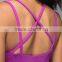 Custom make 2016 yoga wear women with strappy yoga sexy tank top