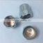 metal end cap customize size option metal meterial and surface treatment Metal cap in Chrome plated