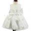 Factory Price Soild Color Baby Girl Frill Dress O Neck Sleeveless Baby Girl Frill Dress