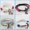 2016 Top selling simple design anchor braided leather bracelet