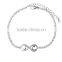925 sterling silver letter x mystery symbol bracelet for women