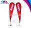 custom event advertise bowhead teardrop flag and banner