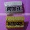 special silver/gold metallic thread making weaving patch for uniform