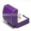 Purple Arc-shaped PU jewelry Case Gift box For gem Wholesale