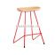 2016 Hot sale modern design replica furniture wooden seat metal legs bar stool high chair supplier for sale