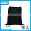 2016 New Design 210D Nylon Drawstring Backpack with vinyl front pocket