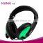 USB PC Games headset headphone with Flexible microphone