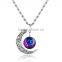 2016 new design jewelry Christmas gift moon and star pendant galaxy necklace