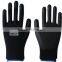 13 gauge nylon polyester softtextile nitrile coated on palm fingers construction working gloves