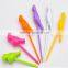 New Style Rainbow Colors Cute Bird Plastic Fruit Fork Set