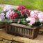 Set of 4 Bronze Effect Flower Trough Planters