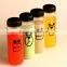 500ml plastic boba tea Bottle With colorful Cap and colorful bag