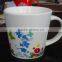 11oz porcelain mug with heart-shaped handle 11oz ceramic mug with big handle