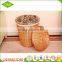 Hot sell corner novelty laundry hamper with lid