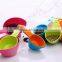 100% BPA free High quality colorful plastic 4pcs measuring spoon set for bakery