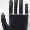 NMSAFETY 13 gauge knitted black nylon liner coated foam pvc on palm good grip safety working gloves
