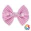 hot pink Seersucker BOW Headwear Cheap Hair Custom High Quality Perfect Knot Handmade Seersucker Bow Ties