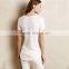 wholesale blank white t shirt below $1,100 polyester v neck t shirt