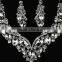 High quality red crystal jewelry set Sexy bridal jewelry set for weeding party