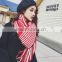 2017 high quality stripe design new arrival ladies winter scarf