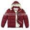 men's down hot sale red down jackets with hood