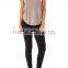 Solid black color custom yoga pants wholesale tight yoga pants