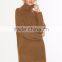 2017 New Design Turtle Neck Girls Sweater Dress