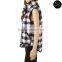 Wholesale Winter Plaid Quilted Vest Buffalo Women Vest