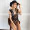 B10298A european women sexy lace party romper jumpsuit lingerie