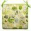 Flower Design Decorative Linen Cotten Sponge Seat Pad