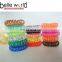 Fashion Factory Price Small Size Transparent Elastic Telephone Wire Hair Band Colorful Hair Accessories