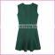 Wholesale Sleeveless Optional Color Yarn Dyed Cotton Fabric Vest Dress