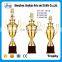 Double wing gold and silver plating metal trophy for competition match