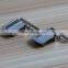 Gold ang silver metal suspender clips for garment