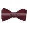 Last fashion solid trace basic silk bow tie