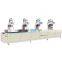 Jinan Vinyl plastic window door making equipment manufacturer four heads upvc window corner welding machine