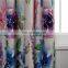 Purple Printed polyester blackout curtains