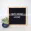 Shabby Chic Farmhouse Rustic frame felt letter board  with oak frame