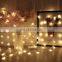 solar Led safety holiday curtain snowflake String Lighting garden home christmas indoor outdoor decoration fairy light