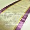 High quality 100% polyester permenant flame retardant hotel bed runner bed scarf bed throw